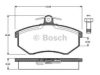 BOSCH 0 986 TB2 070 Brake Pad Set, disc brake